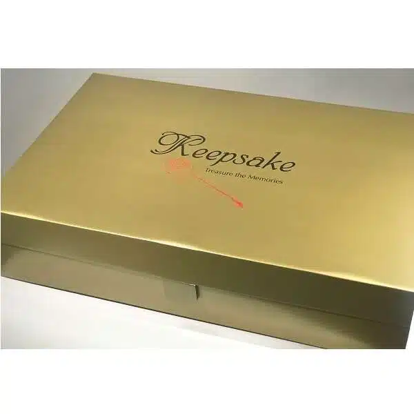 Gold Wedding Dress Box