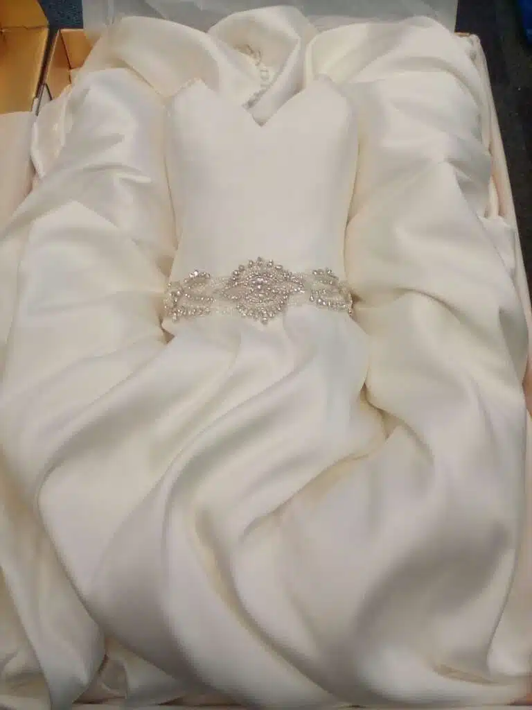 wedding gown chest