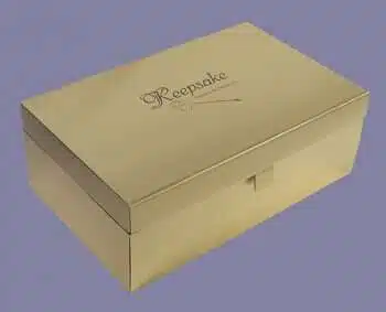 Gold wedding dress torage chest