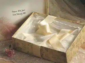 Acid-free wedding dress preservation box for long-term storage