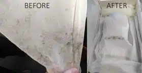 Customer wedding dress cleaning before and after - real results